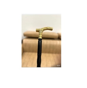 Canne de marche pliable artisanale en laiton avec embout en caoutchouc - Canne décorative nautique traditionnelle pour la randonnée et cadeau vintage - Product Image 5