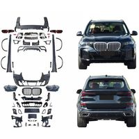 Kit de Conversión de Carrocería con Faros Delanteros, Faros Traseros, Parachoques, Faldones Laterales y Parrilla para BMW X5 G05 2019-23, Actualización al Estilo M-Tech LCI 2024