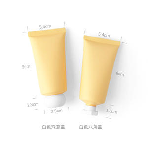 Tubo de Envase Exprimible para Crema de Manos, Crema BB, Loción Limpiadora Facial, Cosmética, Amarillo, 50 ml/g, con Logotipo Personalizado - Product Image 3