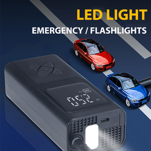 Motocicleta portátil do carro bomba sem fio do pneu elétrico alta potência automática alta pressão Digital Display Air Inflator Emergência - Product Image 5