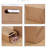 Boîte auto-montable en carton alimentaire personnalisable, laminage mat, emballage pour aliments pour bébés, bonbons, collations, desserts, biscuits, jetable