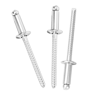 Rivets à tête ronde ouverte en acier inoxydable 304 passivé M2-M6, rivets aveugles à tirer, 100 pièces pour travaux de décoration de bâtiments ODM/OEM - Product Image 1