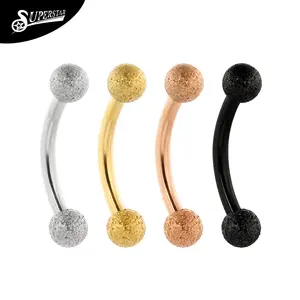 Superstar Fashion style body accessories stainless steel banana shaped piercing jewelry eyebrow