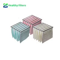 Nouveaux filtres à poussière non tissés efficaces - Filtres à poches industriels personnalisés à efficacité moyenne