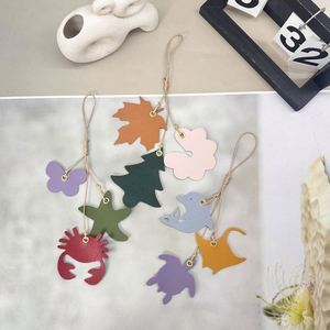 New Pu Leather Marine Animals Fruit Handbag Decorative <b>Charms</b> Keychain Wholesale Pendant for <b>Bags</b> Decoration - Product Image 3