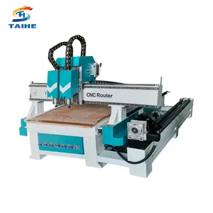 Mesin ukir kayu CNC 4 poros 1325/2030 CNC desain pintu kondisi baru & Router kayu kerja furnitur untuk industri ritel