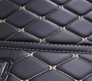 Tout nouveau ensemble complet Beige en cuir de luxe 5D tapis de sol de voiture pour prius 30 50 2005 2012 2017 et tapis de - Product Image 6