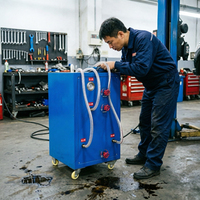 Mesin Pemurni Oli Diesel Hitam Baru, Pengolah Cairan Limbah Oli Mesin, Mesin Pemulihan Filter Oli Bekas, Laju Alir 20L/jam, AC 220V
