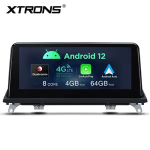 XTRONS 10.25 इंच टच स्क्रीन उन्नयन एंड्रॉयड बीएमडब्ल्यू के लिए 12 कार रेडियो X5 E70 / X6 E71 सीआईसी प्रणाली के साथ 4G वाईफ़ाई कार स्टीरियो