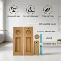 Großhandel Kork-Balance-Board – Fitness- & Gesundheitsmassagegerät mit geteiltem Halbrund-Design für Unisex-Nutzung