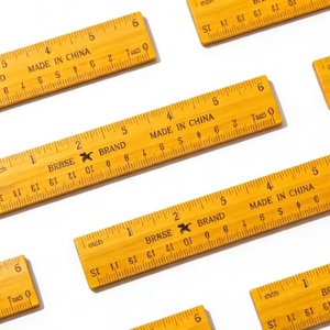Juego de Reglas Rectas de Madera de 15 cm al por Mayor para Estudiantes y Oficina, Regla de Madera Ecológica, Regalo Promocional, Regla de Medición Recta - Product Image 3