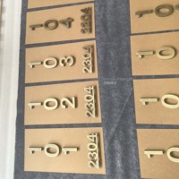 Toplu Elektrokaplama Fırçalanmış Antik Pirinç Paslanmaz Çelik Otel Oda İşareti Kolay Kurulum İç Mekan Kullanımı Özel Otel Kapı İşareti