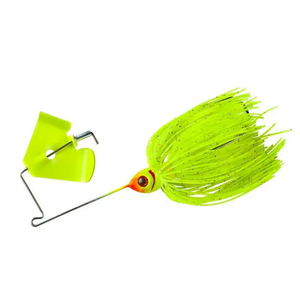 Leurre dur de pêche, spinner avec jupes en silicone, lame en forme de saule, poids 15g, multicolore, yeux 3D, marque Synnex - Product Image 3