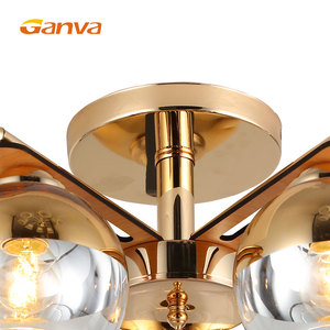 GANVA casa decorativa Villa moderna Hotel soggiorno ristorante soffitto ciondolo luce <span class=keywords><strong>palla</strong></span> di vetro lampadario - Product Image 2
