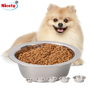 Bol écologique en acier inoxydable pour animaux de compagnie Plusieurs tailles pour petits et grands animaux de compagnie Forme arrondie pour chats animaux de compagnie Voyage-Friendly - Product Image 1