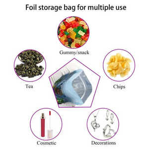 Tùy chỉnh bằng chứng trẻ em kẹo dẻo ăn được bao bì túi dây kéo số lượng lớn sử dụng phân phối túi Mylar kỳ lạ đứng lên túi hoa thuốc lá - Product Image 5