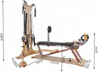 Système de Tour à Poulies de Pilates Ajustable Celux Premium en Érable Durable pour Usage Commercial – Équipement de Studio de Pilates