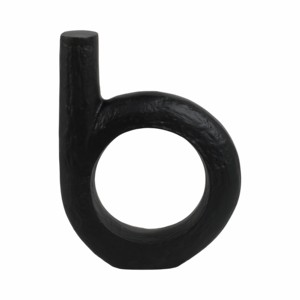 Scultura moderna in metallo a forma di anello, elemento decorativo per casa, ufficio, bagno, soggiorno - Product Image 4