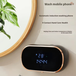 Distributeur de savon mural intelligent à détection infrarouge sans contact, adapté aux cuisines et aux salles de bain, pour mousse et liquides - Product Image 2