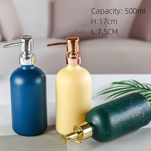 Dispensador de Jabón Líquido para Manos y Platos con Tapa de Bambú, Bomba de Vidrio Blanco de 500 ml para Cocina y Baño - Product Image 6