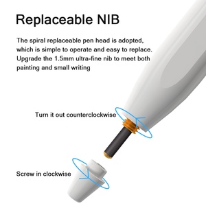 Stylet numérique capacitif en métal haute sensibilité <span class=keywords><strong>pour</strong></span> téléphone portable, stylet tactile <span class=keywords><strong>pour</strong></span> écran tactile, stylet actif <span class=keywords><strong>pour</strong></span> dessin - Product Image 4