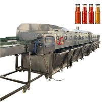 Pasteurisateur tunnel de type pulvérisation 6000*800 pour le remplissage de bière en bouteille/en conserve, machine de pasteurisation pour bouteilles/boîtes
