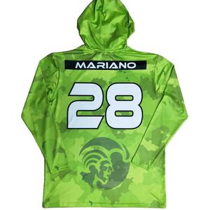 100% poliéster Impresión de sublimación completa secado rápido manga larga Sudadera con capucha camisa promocional Transferencia de Calor personalización - Product Image 5