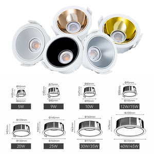 <span class=keywords><strong>Progetto</strong></span> di <span class=keywords><strong>luce</strong></span> pressofusione in alluminio Cob lavacristallo antiriflesso 35w faretti da incasso per regolare la <span class=keywords><strong>luce</strong></span> Spot dell'hotel - Product Image 3
