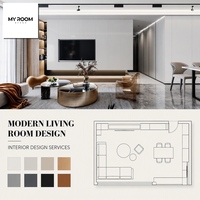 Service de design d'intérieur et d'extérieur de luxe, rendu 3D, matériaux écologiques, solutions de conception graphique pour les projets de villas mondiales
