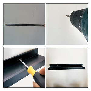 Kệ Gỗ Treo Tường Nổi Tự Nhiên Bằng Gỗ Kiểu Bắc Âu Đơn Màu Đen Bán Chạy Cho Các Cửa Hàng - Product Image 5