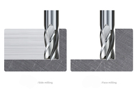 Fraise à bout droit HSS à 4 cannelures, acier rapide HSS-AL, fraises pour routeur CNC, haute qualité 6 mm, 8 mm, 10 mm, 12 mm