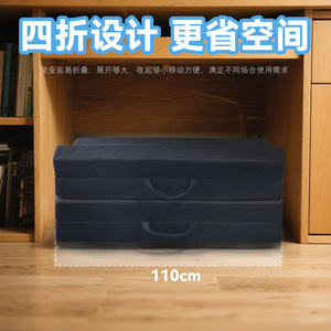 Tapis de sol pliable rectangulaire bleu marine de 1,0 m, matelas rembourré épaissi pour enfants, pour utilisation en dortoir - Product Image 2