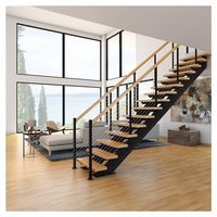 Escalier Flottant 2026 sur Mesure avec Balustrade en Verre, Escaliers en Cantilever pour Projet de Villa et Appartement