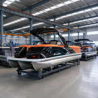 Nouveau Bateau Ponton de Luxe Série Sport 2026 pour 12 Personnes avec Pont, Arche Électrique, Direction Hydraulique, Échelle de Bain et Pêche – Idéal pour la Location