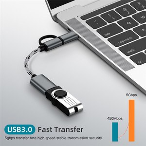 2022 nuovo arrivo adattatore portatile OTG tipo C adattatore Micro cavo USB <span class=keywords><strong>convertitore</strong></span> 2 in 1 USB3.0 per i telefoni cellulari - Product Image 2