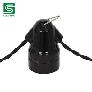 Support de lampe suspendue E27 en porcelaine noire vintage de haute qualité pour luminaire suspendu - Product Image 6
