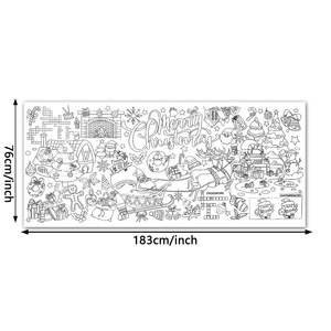 Set di Carta da <span class=keywords><strong>Disegno</strong></span> Natalizia per Bambini, Materiali Artistici per Scuola, Carta da <span class=keywords><strong>Disegno</strong></span> per Bambini, Carta da Colorare Fai-da-Te, Vendita all'Ingrosso - Product Image 6