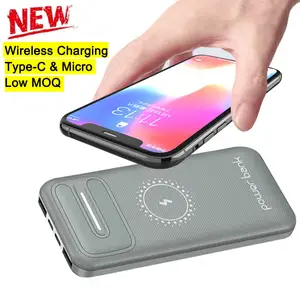 Best Selling 20000mAh Wireless Charger Power Bank Portable Charger External Battery Pack Power Bank 10000mah for mobile phone