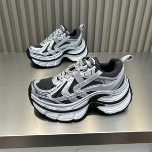 Zapatillas Chunky Estilo París 2026 para Mujer, Suela Gruesa con Aumento de Altura, Microfibra y Malla Transpirable, Ligeras, para Otoño - Product Image 4