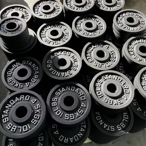 Bán Hot thiết bị tập thể dục trọng lượng tấm sắt thép 2.5-45lb Barbell trọng lượng tấm cho phòng tập thể dục sức mạnh Đào Tạo - Product Image 3