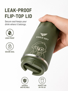 Stainless Steel Double Wall Coffee Cup Travel Thermos Coffee Mug With Customized Logo - Product Image 6