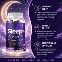 Gummies de mélatonine à marque privée, sans sucre, véganes, aide naturelle au sommeil, 60 unités, vente en gros, complément alimentaire en vrac