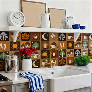 Panneau mural imperméable autocollant effet carrelage vinyle, idéal pour cuisine et salle de bain – Meilleures ventes - Product Image 4