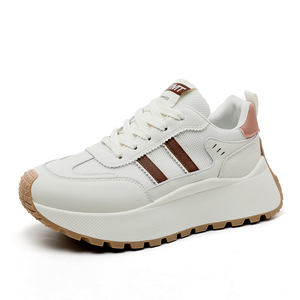 Chaussures à plateforme pour femmes en PU à lacets, respirantes, antidérapantes, avec doublure en maille, tendance mode EVERGREEN, décontractées, printemps/automne/été - Product Image 5