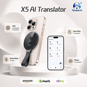 Dispositivo Traductor IA X5, 150 Idiomas, Traducción de Fotos sin Conexión, Llamadas de Voz y Video entre Aplicaciones, para Viajes de Negocios y Reuniones - Product Image 1