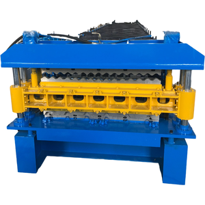 Panneau <span class=keywords><strong>de</strong></span> toit trapézoïdal à Double couche, machine <span class=keywords><strong>de</strong></span> formage <span class=keywords><strong>de</strong></span> rouleaux <span class=keywords><strong>de</strong></span> fabrication <span class=keywords><strong>de</strong></span> toitures en tôle ondulée - Product Image 2