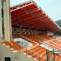Marco de acero ligero, armazón de techo de espacio, estadio de fútbol, prefabricado
