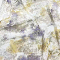 Offre Spéciale haute couture luxe 100% vraie soie Jacquard tissu main toucher doux tissé Technique pour les robes de filles soie de haute qualité