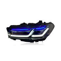 Feux de voiture SJC pour BMW Série 5 G30 G38 2018-2022, ensemble de phares laser, version DRL blanche, phare avant, plug and play