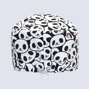 Hot <span class=keywords><strong>Panda</strong></span> Motif Dentaire Médecins Chapeaux pour Hommes Femmes Réglable Durable Médical Skullcap Chef Vétérinaire Casquettes De Travail - Product Image 6